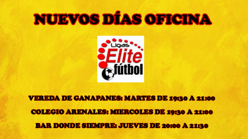 NUEVOS DÍAS ATENCIÓN EN OFICINAS
